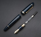 JINHAO X159 Fountain Pen (F Nib 0.5mm, Dark Blue with Gold Clip)