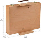 MEEDEN Tabletop Easel for Painting, Art Sketchbox Easel Holds Canvas up to 28'' Max, Adjustable Beechwood Artist Easel Pochade Box for Drawing and Sketching