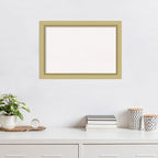 Amanti Art White Cork Board for Wall, 19x27 Vision Board with Gold Frame, Medium Corkboard Office Decor for Home Organization, Casual Corkboard Pinboard to display items for home organization