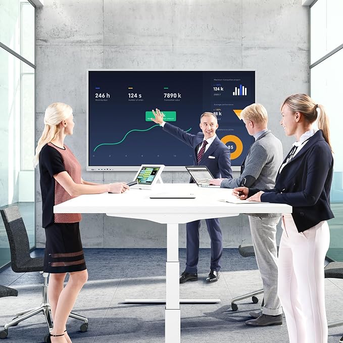 70 Inch 4k Smart Board Touch Screen Interactive whiteboard,40 Point Touch Digital whiteboard, Interactive whiteboard Display & Smart Board for Classroom and Office use,