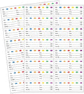 STARLIBOO Removable Freezer Labels Stickers, Blank Freezer Labels for Food Containers, 1x3 Inch Waterproof Labels (Multicolor, 240 Labels)
