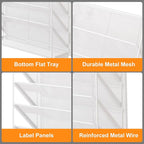 Kuntine.B Wall File Organizer (White, 7 Tier)