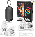 Hearprotek Concert Ear Plugs, 2Pairs Reusable high Fidelity Musician Ear Plugs for Concerts Loud Music-Noise Reduction Ear Protection earplugs for Rave,Festival,Music,Tinnitus Relief