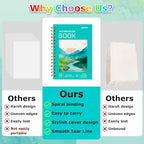 Watercolor Paper Pad, 5.5"x8.5" Water Color Paper, 140lb/300gsm Artist Painting Drawing Paper Book, Art Supplies for Adults Kids, Watercolors, Watercolor Paint Set, Sketchbook, Journal, Green
