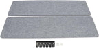 Desk Divider Mounted Privacy Panel, 2Pcs Privacy Panels for Classrooms, Libraries, Business Counters (Grey, 60 x 16 in)