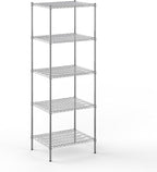 Regal Altair 24" Deep x 30" Wide x 86" Height Wire Shelving Kit | 5-Tier | NSF Commercial Storage Rack Unit