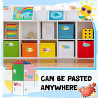 Henoyso 108 Pcs Summer Desk Name Tags for Classroom Hawaaii Beach Classroom Decor Locker Name Tags for Kindergarten, Preschool, 1st, 2nd & 3rd Grade Teacher Nameplates for Student