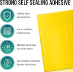 Levex - #0 6" x 10" [5 Pack] Yellow Poly Bubble Mailers, Padded Envelope Mailers, Packing Envelope & Mailing Bags for Shipping
