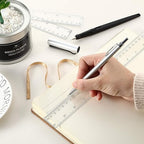 Eboot 50 Pack 12 Inch Rulers Bulk Clear Plastic Ruler Measuring Tool for Kids Student School Office