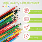 S & E TEACHER'S EDITION Colored Pencils 240Pcs,Coloring Pencils Set Drawing Pencils for Sketch, Woodcase Lead Pencils, Wooden Colored Pencils, Back to school Christmas Gifts