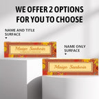 Personalized Name Plate for Desk Custom Acrylic Desk Name Plate Custom Employee Appreciation Gifts Office Gifts for Women, Men, Boss, Coworkers, Teacher, Nurse (Autumn)