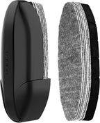 loukin Dry Erase Eraser with Replaceable Felt Pad, Whiteboard Eraser with 12 Peel-Off Layers, Magnetic Holder Includes, for Classroom, Home, and Office, Black