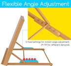 MEEDEN A2 Wooden Tabletop Easel for Painting, 5-Position Adjustable Drawing & Sketching Board with Shoulder Strap, Portable Beechwood Desktop Art Easel Stand for Adults, Artists, Beginners & Student