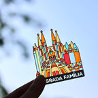 Metal Bookmarks with Transparent Design - Sagrada Familia Book Mark for Readers, Aesthetic Book Markers for Kids, Teens, Teachers, Students, Gifts for Book Lovers, Writers, Reading Women & Men