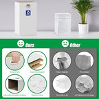 CINNIE&JHIN 30 Gallon Corrugated Cardboard Disposable Trash Cans with Built-in Handles, Heavy Duty 8 Pack Extra Large Portable Trash Can, Waterproof Layer Reusable Garbage Can, Recycling Bins