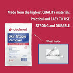 Dealmed Sterile Staple Removal Kit, Includes Staple Remover and Gauze Sponge, Staple Removal Tool Single-Use Kit, Ideal for Hospitals and Clinics (50 Kits)