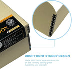 Lineco 4x6 Photo Storage Box, with 12 Acid-Free Envelopes, Holds Up to 1000 3.5" x 5", or 4" x 6" Pictures, Metal Edge Archival Organizer for Cards Stickers Stamps Seeds, 5.5x7.5x11. Tan