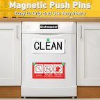 VNDUEEY 16 Pack Green Fridge Magnets, Strong Magnets for Whiteboard, Dry Erase Magnet, Small Magnet for Kitchen, Office, School, Locker, Map Decorative