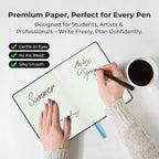 IN-LUXPRO Planner 2026 Daily Weekly and Monthly,6.5"x3.75",12 Months Spiral Bound Calendar Agenda with Self-adhesive Pen Holder,2026 Appointment Book with Vegan Leather Soft Cover,Blue