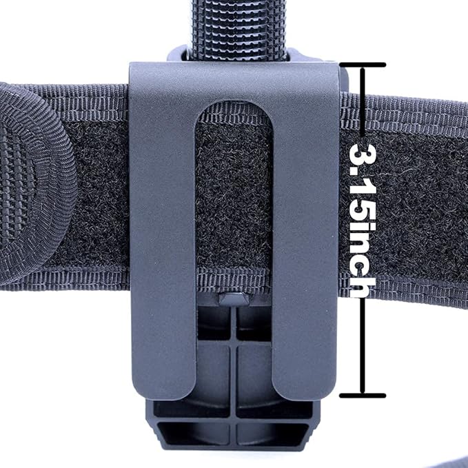 Nextorch V5 Tactical Flashlight Holster with Lever Side Lock System Only for 1"-1.25" Diameter Flashlight （Holster Head Diameter 0.78"-1.18" Bottom Diameter 1.18")