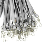 Ollain Badge Lanyards Flat Lanyard Swivel Hooks Durably Neck Bulk lanyards with Clip 100 Pack