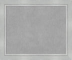 Amanti Art Silver Framed Magnetic Board 39x47 X-Large Vision Board for use with Magnets, 100% Metal Sheet to Display Items as Office Decor or for Home Organization in mudroom, Kitchen or Kids Room