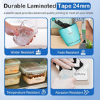 Labelife TZ Tape 24mm 0.94 Laminated Clear TZe-151 Compatible with Brother P Touch TZe Label Tape 1 Inch Label Maker Tape TZe151 for Brother PT-D600 PT-D610BT PT-P710BT PT-P700 PT- P910BT, 5-Pack