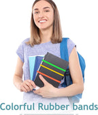 Bilinny Rubber Bands - Size 33 - Standard Office Supplies - Thick Rubber Bands - 300 Colorful Bands (Green, Red, Yellow) - 1/2 Lb - Made in USA