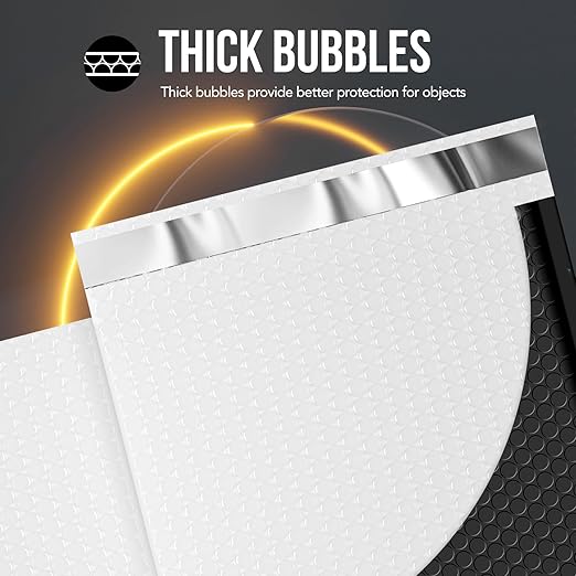 Fuxury Black Bubble Mailers 12x15" Padded Envelopes 40 Pack Large Bubble Mailer Strong Adhesion Padded Mailer,Self-Seal Envelope for Mailing Small Business,Magazine, Clothing.