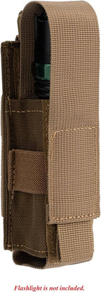 Tactical Flashlight Holster MOLLE Torch Holder MK4 OC/Mace Pepper Spray Canister Carrier EDC Flash Light Pouch Multitool Case with Strap&Snap Clip for Duty/Combat Belt Backpack Vest Chest Rig
