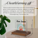 Music Teacher Gift Desk Sign, Inspirational Thank You Plaque for Band Choir Instructors, Music Educator Appreciation Decor for Classroom Office PA069