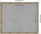 Amanti Art Silver Framed Magnetic Board 18x22 Small Vision Board for use with Magnets, 100% Metal Sheet to Display Items as Office Decor or for Home Organization in mudroom, Kitchen or Kids Room
