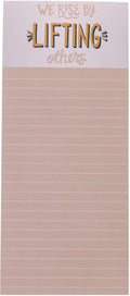 Graphique “We Rise” Magnetic Notepad | 100 Tear-Away Sheets | Grocery, Shopping, To-Do List | Magnetic Writing Pad for Fridge, Kitchen, Office | Lined Paper | Great Gift | 4” x 9.25”
