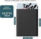 Metronic 3750 Pack Bubble Mailer 10.5x16 Inch Black,Usable Size 10.5x15" Waterproof Padded Envelopes Self-Seal Bubble Mailers Cushioning for Shipping Clothes, Books, Small Business Full Pallet Bulk