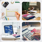 XKDOUS 5 Pack Invoice Receipt Book, 2-Part Carbonless, 5-9/16" x 8-7/16" Invoice Book for Small Business, 50 Sets per Book