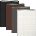 Engrowtic 3 Pack Graph Paper Spiral Notepad A5 Top Wirebound Notepad Grid Notebook Steno Pads Memo Notebook Grid Paper 140 Pages for Writing Sketching Drawing Office Supplies (Multicolor)