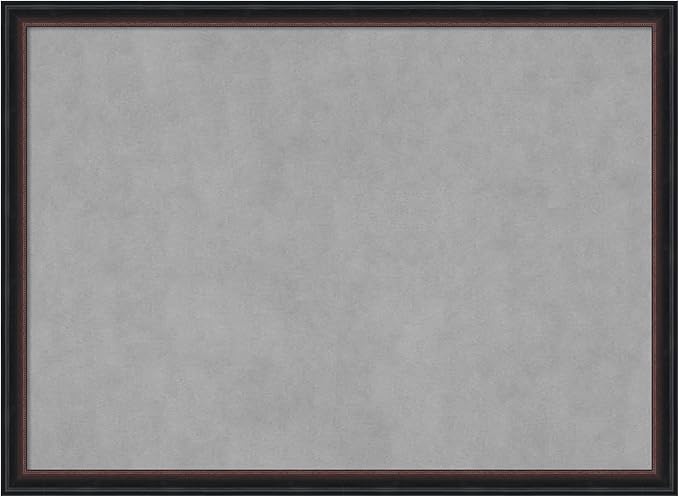 Amanti Art Black Framed Magnetic Board 22x30 Medium Vision Board for use with Magnets, 100% Metal Sheet to Display Items as Office Decor or for Home Organization in mudroom, Kitchen or Kids Room