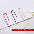 NEEWAY 200pcs Large Paper Clips, 2 Inch Jumbo Paper Clip, Ceative Colored Paperclips for Paperwork Office School and Personal Use
