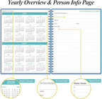 2026-2027 Planner - 18 Months Weekly & Monthly Planner from January 2026 - June 2027, Planners 2026-2027 with Elastic Closure, Inner Pocket, 8.5" x 11", Blue