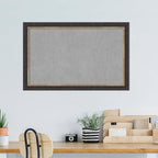 Amanti Art Black Framed Magnetic Board 29x45 Large Vision Board for use with Magnets, 100% Metal Sheet to Display Items as Office Decor or for Home Organization in mudroom, Kitchen or Kids Room