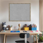 Amanti Art Silver Framed Magnetic Board 22x26 Medium Vision Board for use with Magnets, 100% Metal Sheet to Display Items as Office Decor or for Home Organization in mudroom, Kitchen or Kids Room