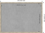 Amanti Art Silver Framed Magnetic Board 21x29 Medium Vision Board for use with Magnets, 100% Metal Sheet to Display Items as Office Decor or for Home Organization in mudroom, Kitchen or Kids Room