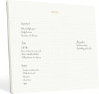Pinesman - Mouse Pad Notepad for Professionals, 9.8" x 7.9", 50 Sheets, Minimalist, Gold Foiled, Dotted Layout, Executive's Desk Note Pad, To Do List Notepad, Eco-friendly, FSC™ Certified Planner Pad