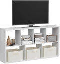 Jpiziso 7 Cube Storage Organizer, Cube Shelf with Heavy-Duty Thick Boards, 25.12" L x 9.37" W x 48.74" H, Smooth Easy-Clean Panels, Simple Assembly, for Living Room Bedroom Office, White