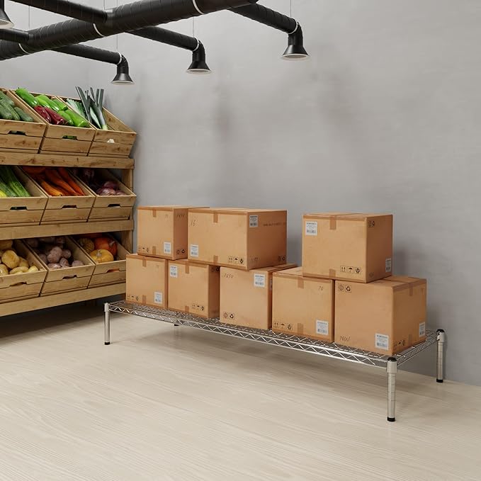 Regal Altair 21" Deep x 60" Wide x 8" Height Wire Shelving Kit | 1-Tier | NSF Commercial Storage Rack Unit