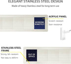 Privacy Door Sign, Do Not Disturb/Please Knock/Out of Office/in a Meeting/Back Soon/Working Remotely Indicator, That Lets Others Know Whether You're Available Or Not- Starry Sky Pattern Office Door Sign for Meeting & Conference Room -Stainless Steel-10...