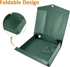 HUA JIE A4 Storage File Boxes Plastic Archives Cases with Clip, PVC File Folder Organizer Document Storage Filing Box for Office,32.5×6.5×24 cm, Green(Pack of 6)