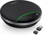Yealink SP92 Bluetooth Speakerphone with Dongle Conference Speaker and Microphone Full-Duplex Noise Reduction 20h Teams Call 278g Wireless Portable Design Suit for 4-6 Meeting Room
