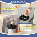 T.FORING Small Trash Bags 4 Gallon - 0.94 Mil Thick 220 Count Heany Duty 15 Liters Black Garbage Bags,Leakproof Durable and Unscented Weastbasket Can Liners for Bathroom Bedroom Home