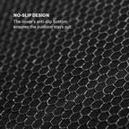 Purple Royal Seat Cushion - Seat Cushion for The Car Or Office Chair - Temperature Neutral Grid